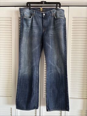 7 For All Mankind Bootcut Blue Jeans Men’s Y2K T520061U-061U USA Made Size 38